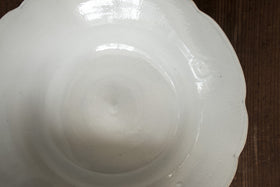安齋新・厚子 白磁輪花鉢（大）