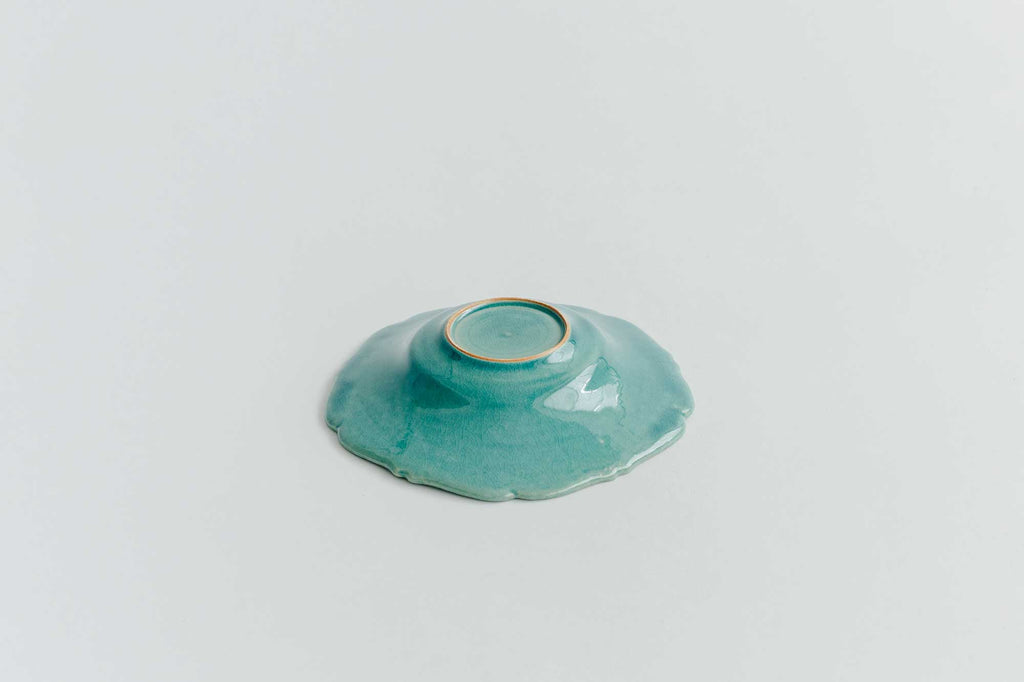 Awabi ware 輪花中深皿