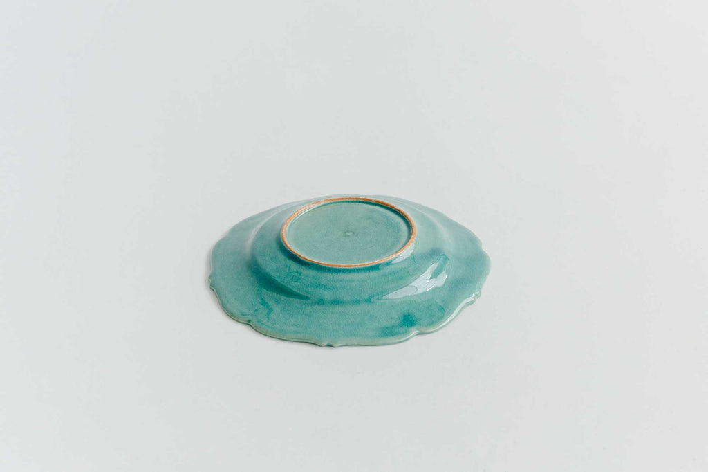 Awabi ware 輪花皿 M