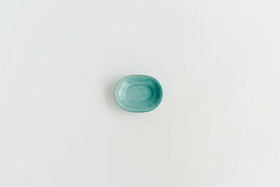 Awabi ware 楕円豆皿