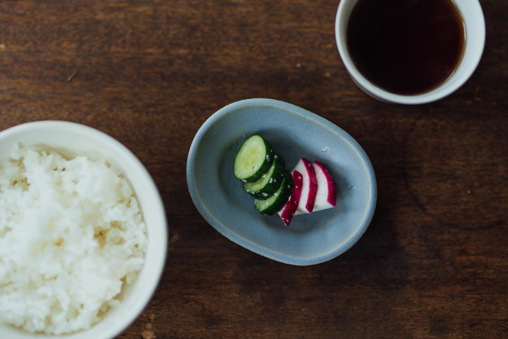 Awabi ware 楕円豆皿