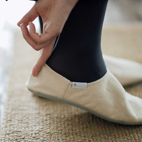 ABE HOME SHOES  帆布バブーシュ