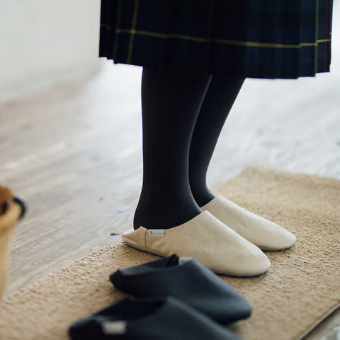ABE HOME SHOES  帆布バブーシュ