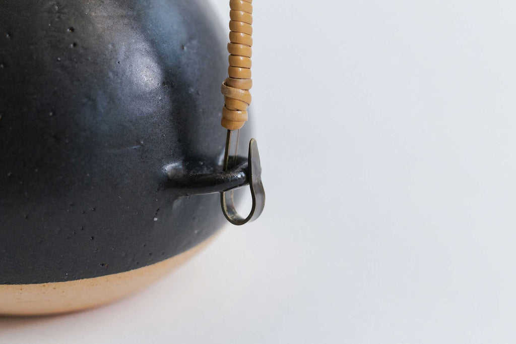 CANASA 土瓶 黒 蓋つまみあり