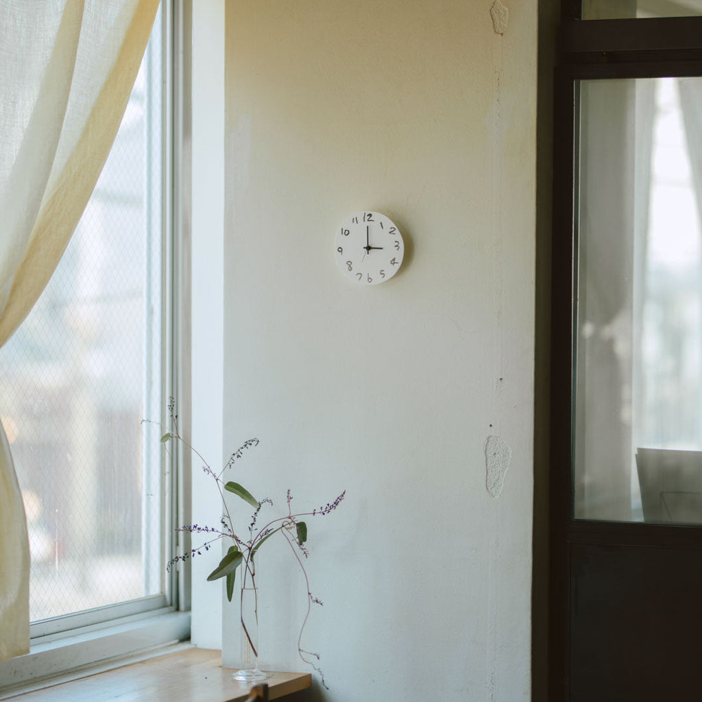《お一人さま2点限り》' About ' wall clock  Yuki MIKAMI × 岩㟢紙器