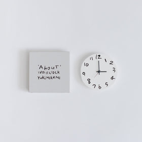 《お一人さま2点限り》' About ' wall clock  Yuki MIKAMI × 岩㟢紙器