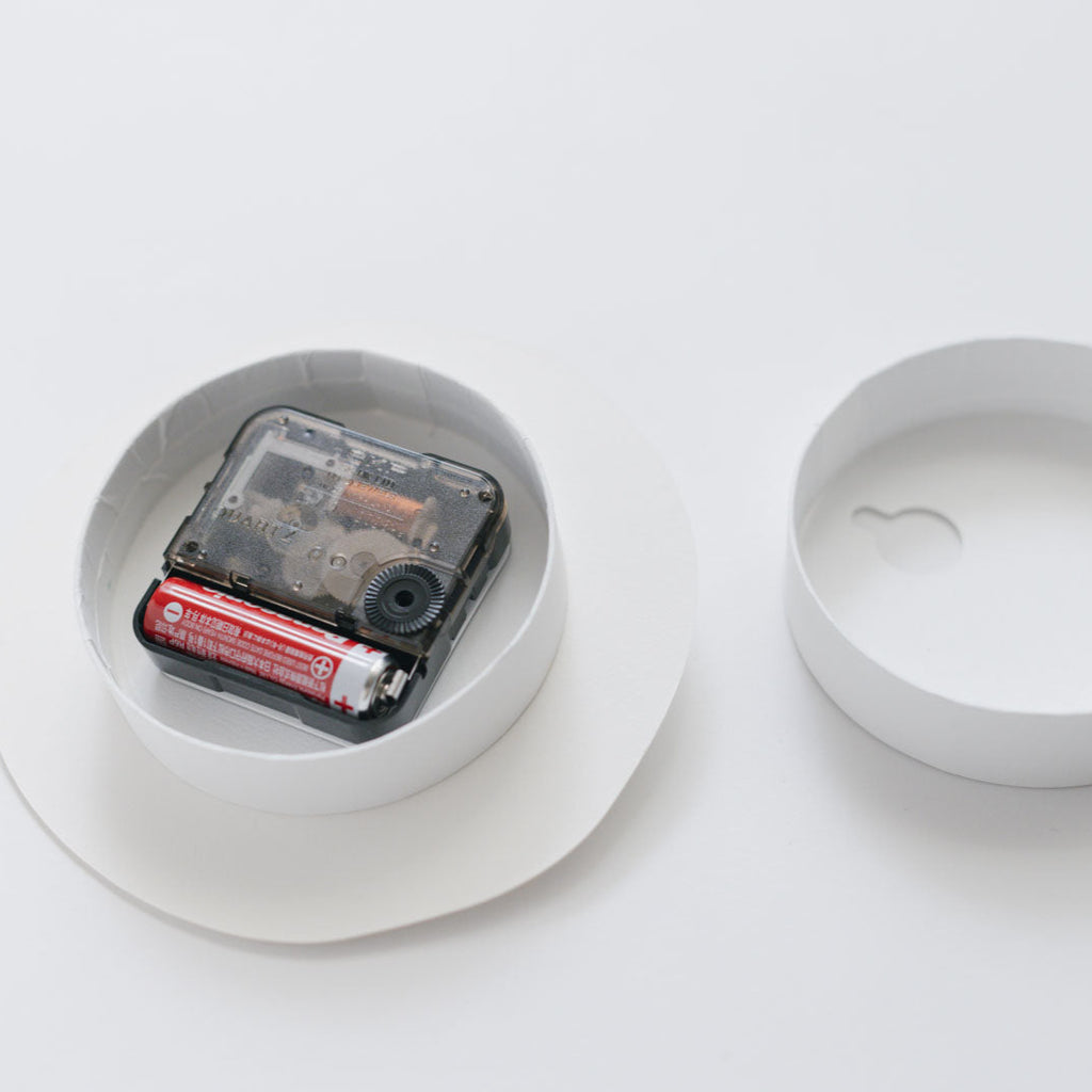 《お一人さま2点限り》' About ' wall clock  Yuki MIKAMI × 岩㟢紙器