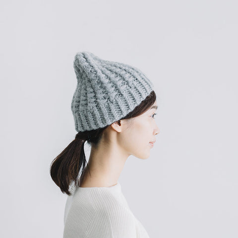 yourwear アルパカニットキャップ ライトグレー［完売］