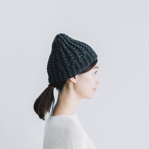 yourwear アルパカニットキャップ チャコールグレー［完売］