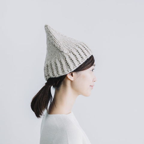 yourwear ロービングウールニットキャップ ベージュ［即納］