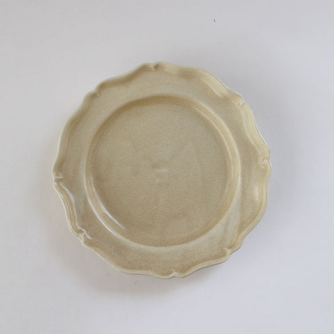 河合竜彦 貫入釉 レリーフ皿（M）