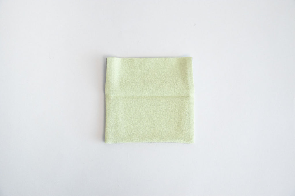 shuó Juzu Bukuro （Light Gray×Mint） ちりめん