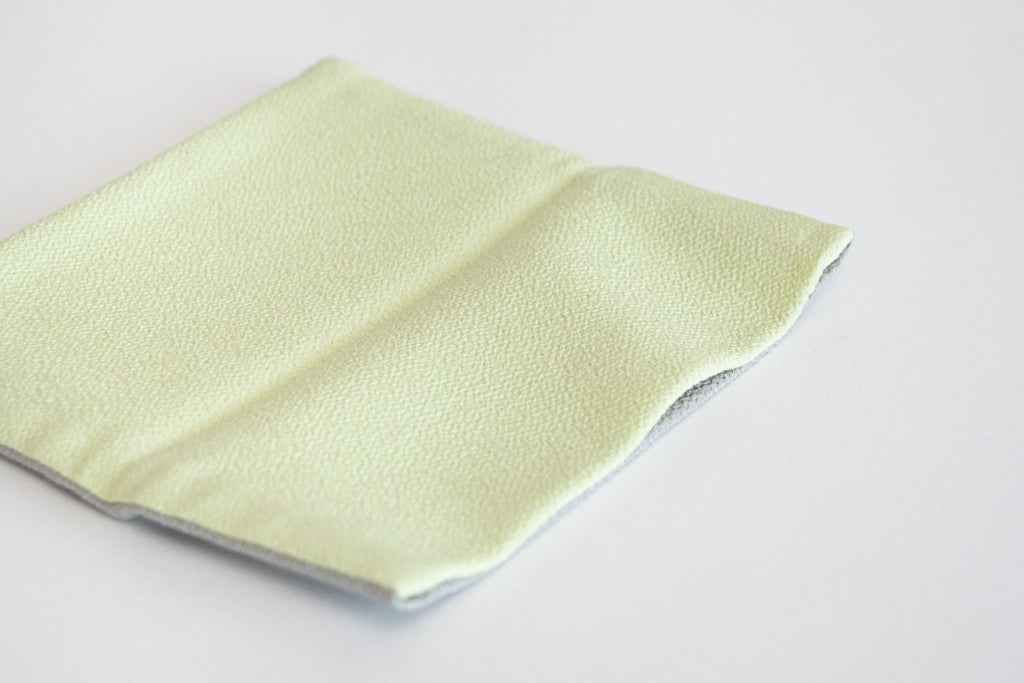 shuó Juzu Bukuro （Light Gray×Mint） ちりめん