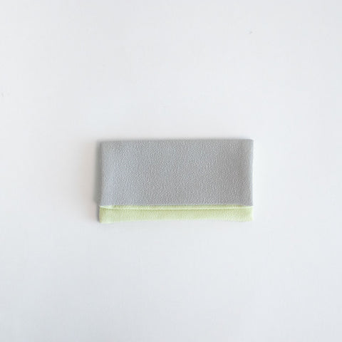 shuó Juzu Bukuro （Light Gray×Mint） ちりめん
