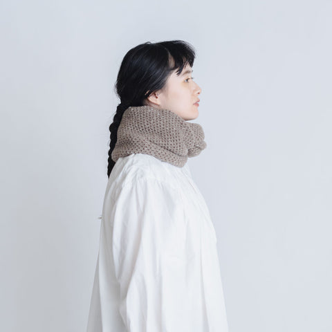 yourwear ウールカシミヤスヌード モカ［完売］