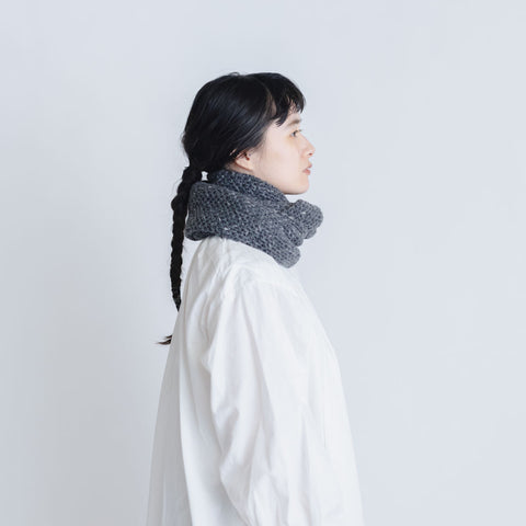 yourwear ウールカシミヤスヌード マーブルグレー［完売］
