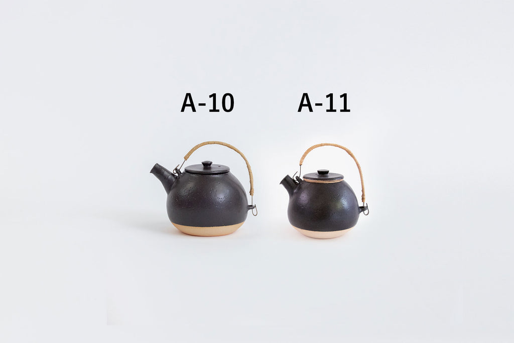 CANASA 土瓶 黒 蓋つまみあり