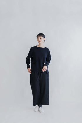 pot and tea 度詰ニットプルオーバー