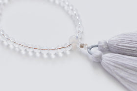 shuó Juzu（Crystal） クリア×シルバー