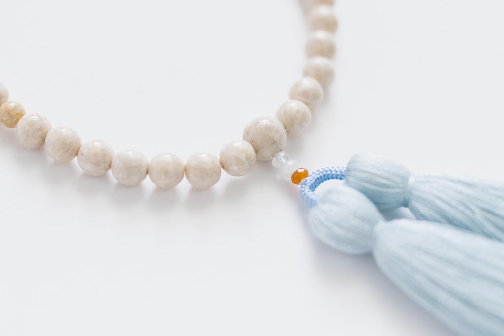 shuó Juzu（Riverstone） クリーム×水色