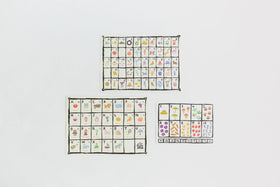 山元かえ 型染め すうじ表